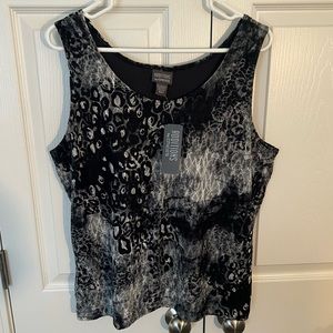 NWT Chico’s Lacey Leopard Timeless Tank